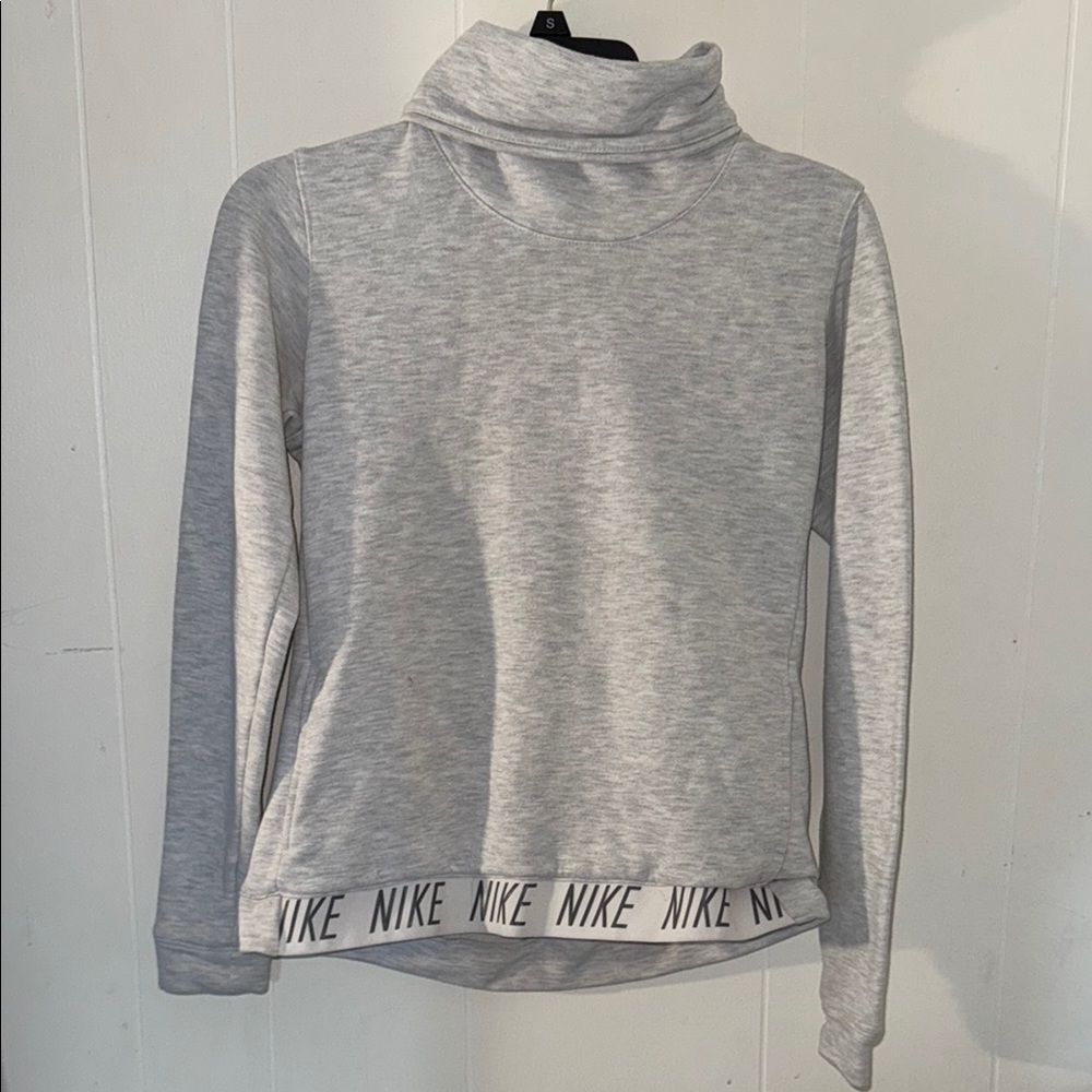 Nike Heather Gray Cowl Neck Top